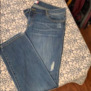 Cabi Distressed Boyfriend Jeans Size 16